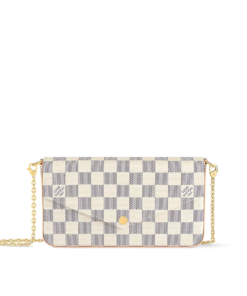 Alternative view of Felicie Pouch Checkered Beige