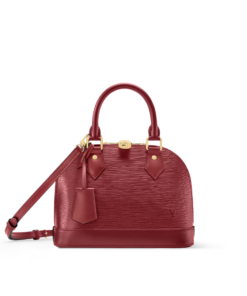 Alma BB Red Monogram Print